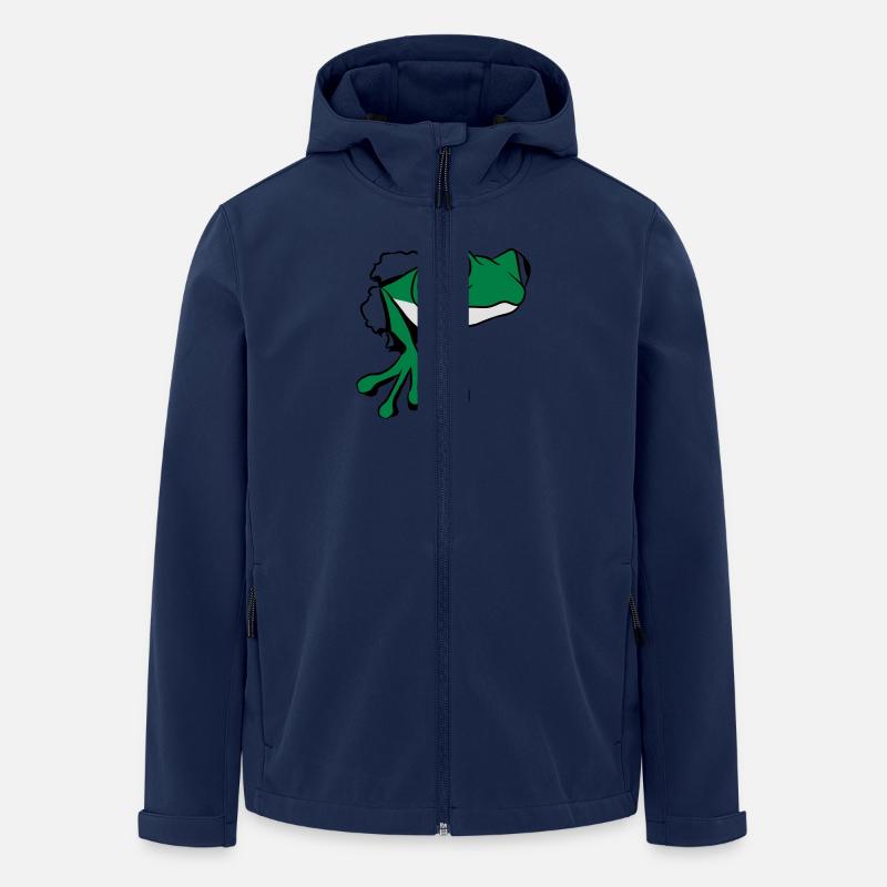 Frosch Loch witzig - Recycelte Männer Softshell-Jacke von Stanley/Stella - Navy