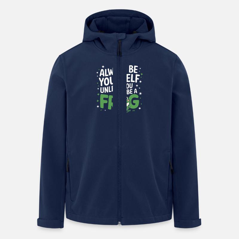 Frosch Kröte - Recycelte Männer Softshell-Jacke von Stanley/Stella - Navy