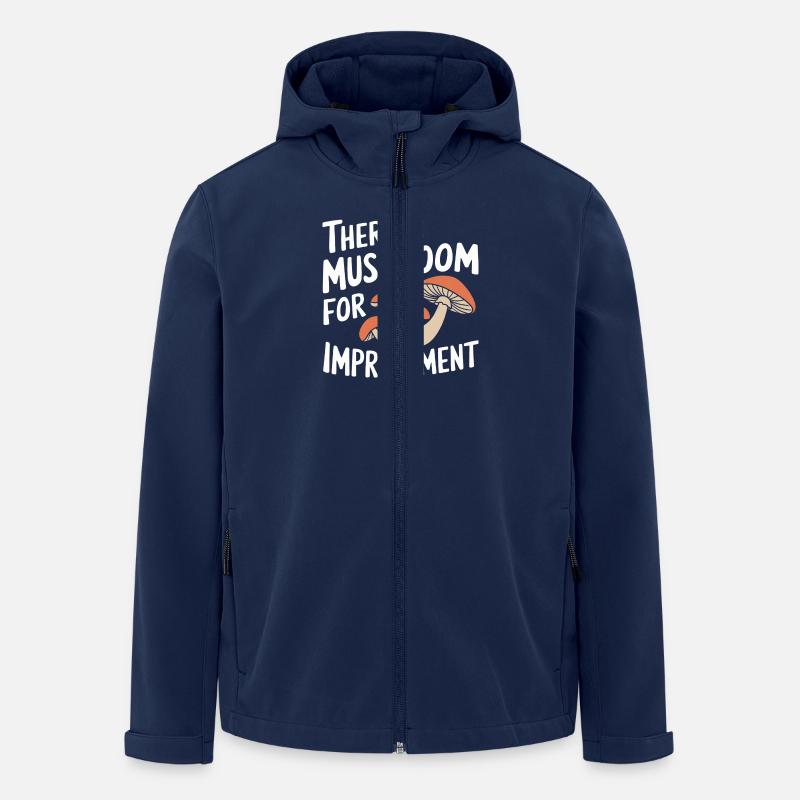 Champignons Champignons Champignon Champignon - Veste softshell homme en polyester recyclé Stanley/Stella - marine