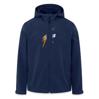 Palazzo Rotor 2018 auf schwarz / on black only - Recycelte Männer Softshell-Jacke von Stanley/Stella - Navy - Vorne - AI Model Male 185 light (185cm)