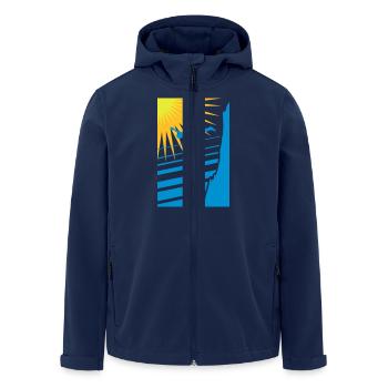 Klipspringer - Veste softshell homme en polyester recyclé Stanley/Stella - marine - Devant - AI Model Male 185 light (185cm)