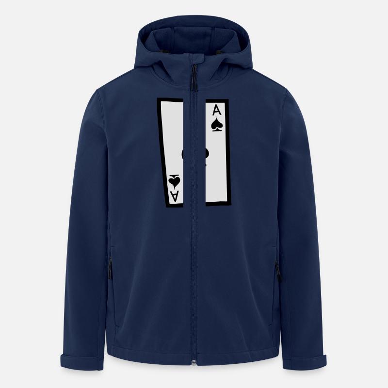 Ass (Pik) - Recycelte Männer Softshell-Jacke Discoverer von Stanley/Stella - Navy