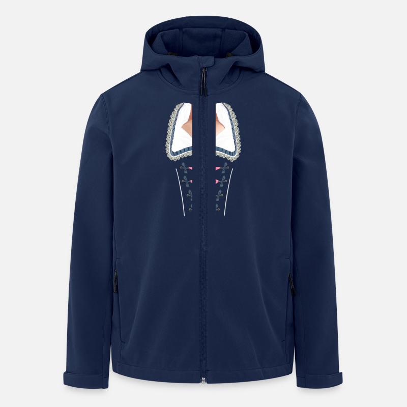dirndlall - Recycelte Männer Softshell-Jacke von Stanley/Stella - Navy