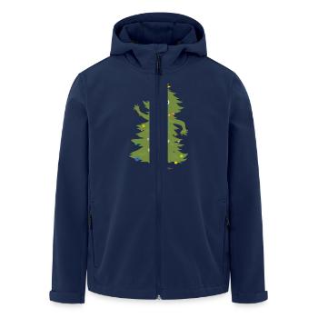 Weihnachtsbaum - Recycelte Männer Softshell-Jacke von Stanley/Stella - Navy - Vorne - AI Model Male 185 light (185cm)