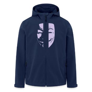 guy fawkes - Recycelte Männer Softshell-Jacke von Stanley/Stella - Navy - Vorne - AI Model Male 185 light (185cm)