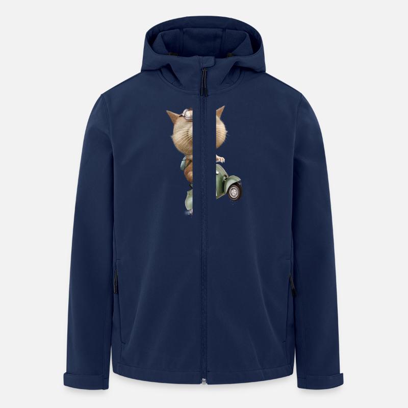 RUNAWAY CAT - Veste softshell homme en polyester recyclé Stanley/Stella - marine