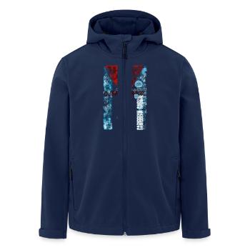 Cuban Classic Flagg - Recycelte Männer Softshell-Jacke von Stanley/Stella - Navy - Vorne - AI Model Male 185 light (185cm)