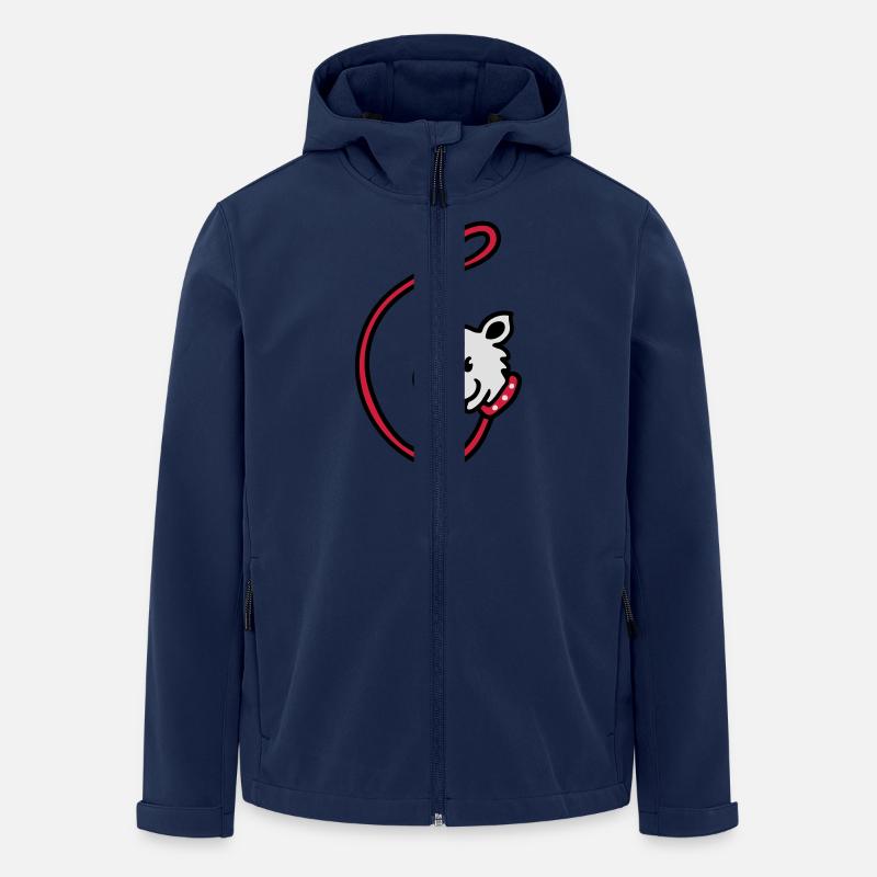 Hundeleine 3 - Recycelte Männer Softshell-Jacke von Stanley/Stella - Navy