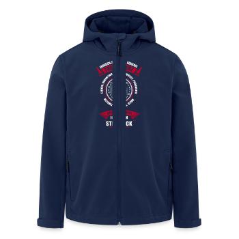 Steinbock Sternzeichen Horoskop - Recycelte Männer Softshell-Jacke von Stanley/Stella - Navy - Vorne - AI Model Male 185 light (185cm)