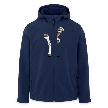 Kampfsport Frettchen - Recycelte Männer Softshell-Jacke von Stanley/Stella - Navy - Vorne - AI Model Male 185 light (185cm)