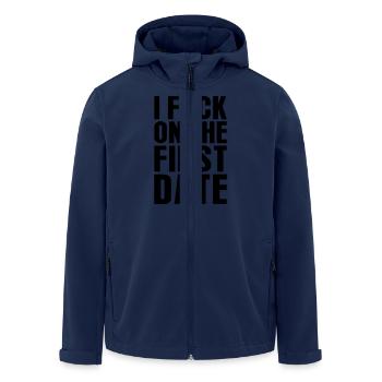 I Fuck On The First Date - Recycelte Männer Softshell-Jacke von Stanley/Stella - Navy - Vorne - AI Model Male 185 light (185cm)