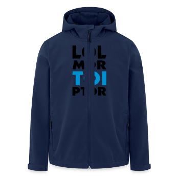 lol mdr TOI ptdr (2c) - Veste softshell homme en polyester recyclé Stanley/Stella - marine - Devant - AI Model Male 185 light (185cm)