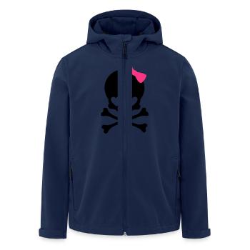 small girlie skull - Men’s Recycled Softshell Jacket by Stanley/Stella - navy - Front - AI Model Male 185 light (185cm)