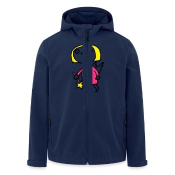 little_fairy_052012e_3c - Men’s Recycled Softshell Jacket by Stanley/Stella - navy - Front - AI Model Male 185 light (185cm)