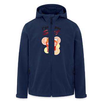 j'ai spritz - Veste softshell homme en polyester recyclé Stanley/Stella - marine - Devant - AI Model Male 185 light (185cm)