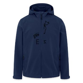 japan_2 - Recycelte Männer Softshell-Jacke von Stanley/Stella - Navy - Vorne - AI Model Male 185 light (185cm)