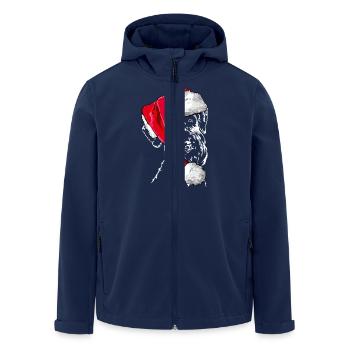 RIESENSCHNAUZER Weihnachten Mütze Wilsigns Hunde - Recycelte Männer Softshell-Jacke von Stanley/Stella - Navy - Vorne - AI Model Male 185 light (185cm)