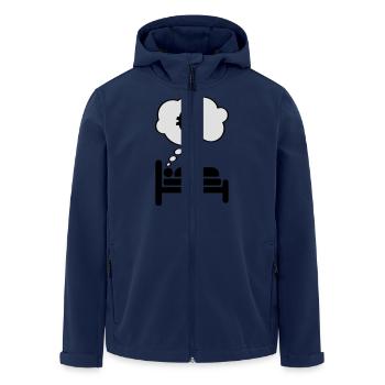 Money Dream - Recycelte Männer Softshell-Jacke von Stanley/Stella - Navy - Vorne - AI Model Male 185 light (185cm)