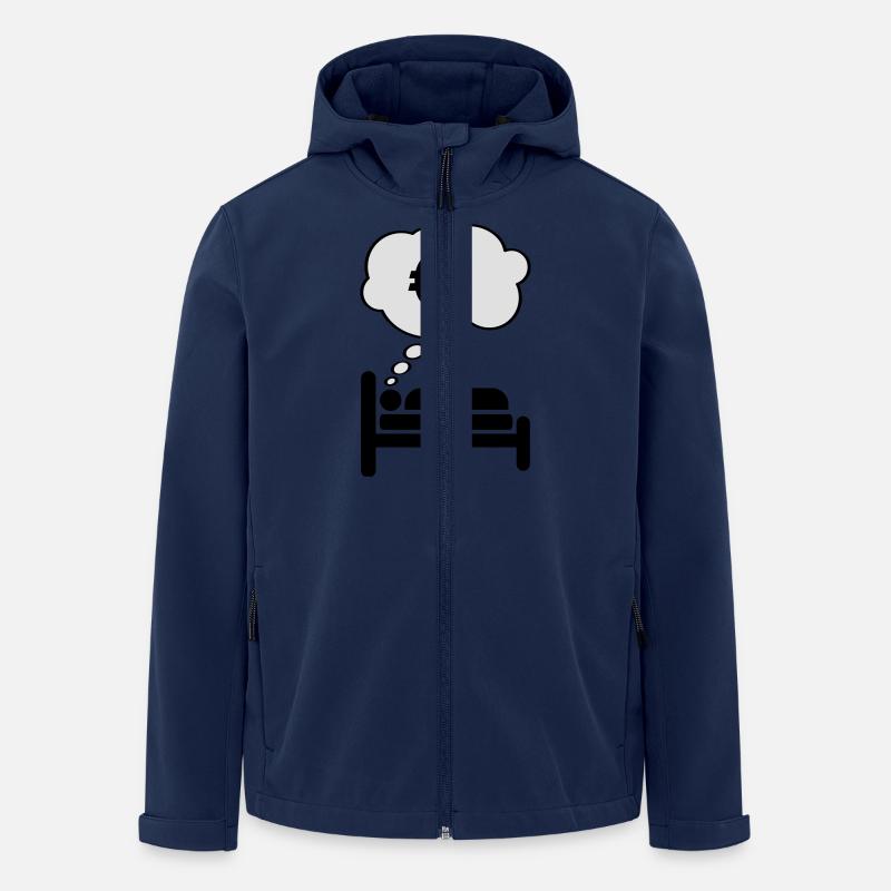 Money Dream - Recycelte Männer Softshell-Jacke von Stanley/Stella - Navy