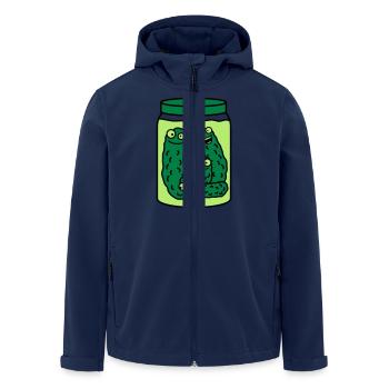 Funny Cucumber Preserving Jar - Recycelte Männer Softshell-Jacke von Stanley/Stella - Navy - Vorne - AI Model Male 185 light (185cm)