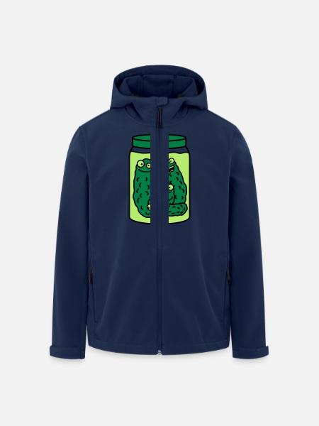 Funny Cucumber Preserving Jar - Men’s Recycled Softshell Jacket by Stanley/Stella - navy