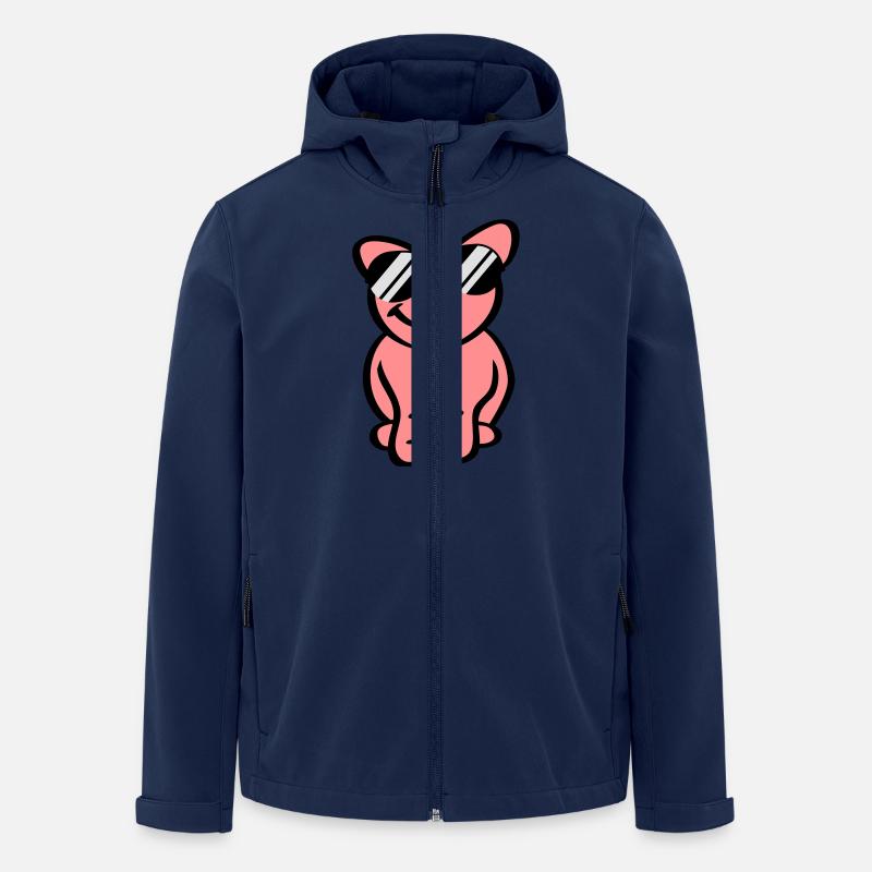 Cool Pig - Recycelte Männer Softshell-Jacke von Stanley/Stella - Navy