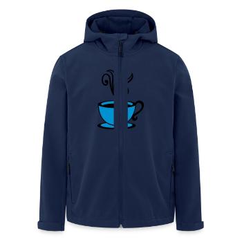 tasse de café - Veste softshell homme en polyester recyclé Stanley/Stella - marine - Devant - AI Model Male 185 light (185cm)