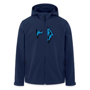 Geist Gespenst - Recycelte Männer Softshell-Jacke von Stanley/Stella - Navy - Vorne - AI Model Male 185 light (185cm)