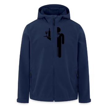 Kellner - Recycelte Männer Softshell-Jacke von Stanley/Stella - Navy - Vorne - AI Model Male 185 light (185cm)
