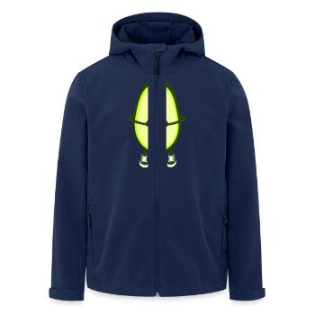 Rugby - Avocado - Recycelte Männer Softshell-Jacke von Stanley/Stella - Navy - Vorne - AI Model Male 185 light (185cm)