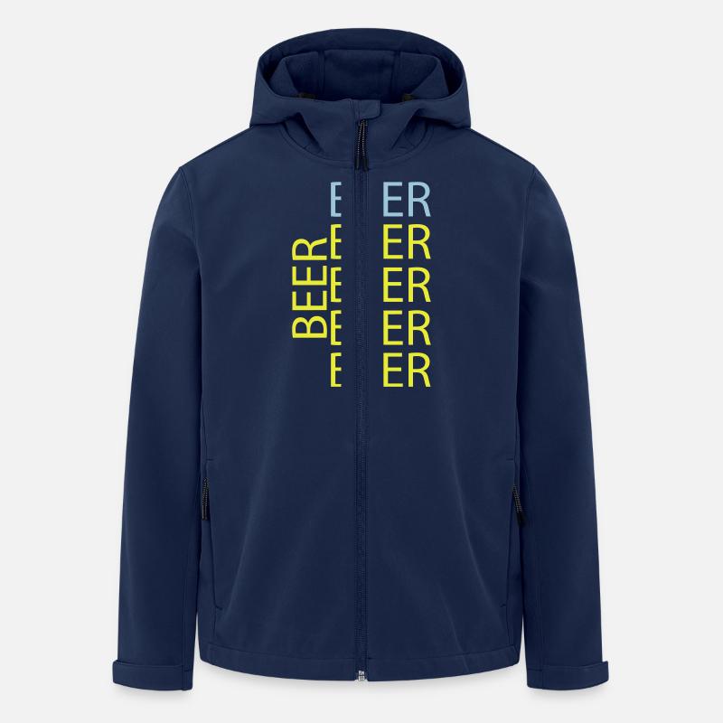 beer - Recycelte Männer Softshell-Jacke von Stanley/Stella - Navy