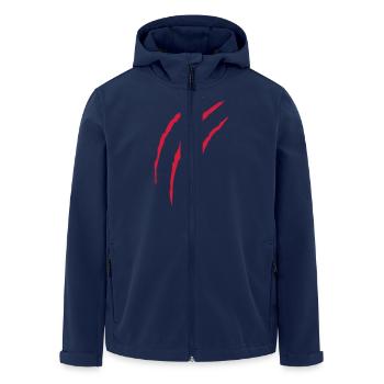 kratzer design - Recycelte Männer Softshell-Jacke von Stanley/Stella - Navy - Vorne - AI Model Male 185 light (185cm)