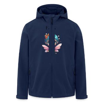 Fairy - Men’s Recycled Softshell Jacket by Stanley/Stella - navy - Front - AI Model Male 185 light (185cm)