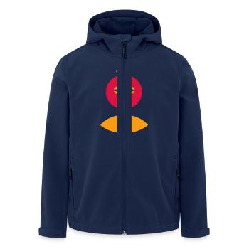 Sunny Phoenix - Recycelte Männer Softshell-Jacke von Stanley/Stella - Navy - Vorne - AI Model Male 185 light (185cm)