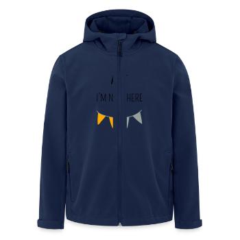 HI I'M NEW HERE | Baby Body Geschenk - Recycelte Männer Softshell-Jacke von Stanley/Stella - Navy - Vorne - AI Model Male 185 light (185cm)