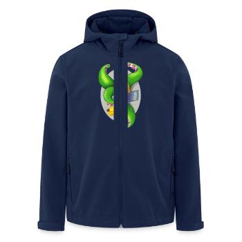 Tentaclaná solo - Recycelte Männer Softshell-Jacke von Stanley/Stella - Navy - Vorne - AI Model Male 185 light (185cm)