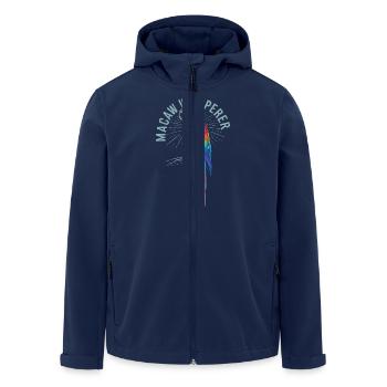 Passion for macaws - Men’s Recycled Softshell Jacket by Stanley/Stella - navy - Front - AI Model Male 185 light (185cm)