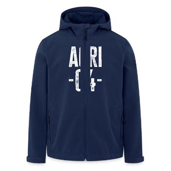 Ağrı 04 – für Kurden und Türken - Recycelte Männer Softshell-Jacke von Stanley/Stella - Navy - Vorne - AI Model Male 185 light (185cm)