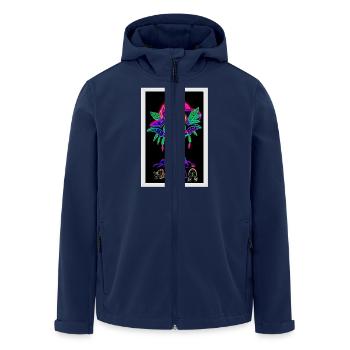ॐMEGoA Mushroom Goblin 1# - Recycelte Männer Softshell-Jacke von Stanley/Stella - Navy - Vorne - AI Model Male 185 light (185cm)