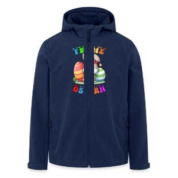 Happy Easter - Men’s Recycled Softshell Jacket by Stanley/Stella - navy - Front - AI Model Male 185 light (185cm)