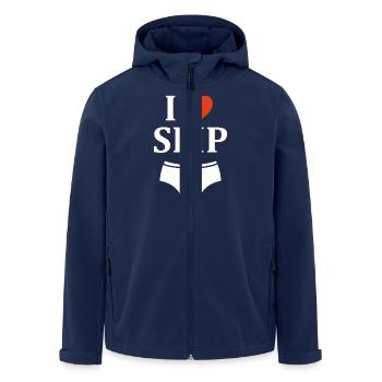 Slip - Veste softshell homme en polyester recyclé Stanley/Stella - marine - Devant - AI Model Male 185 light (185cm)