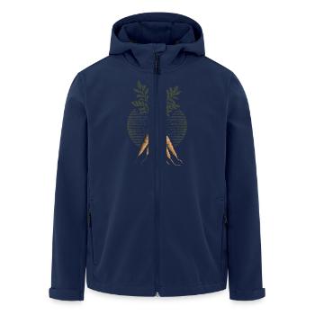 Carottes terreuses - Veste softshell homme en polyester recyclé Stanley/Stella - marine - Devant - AI Model Male 185 light (185cm)