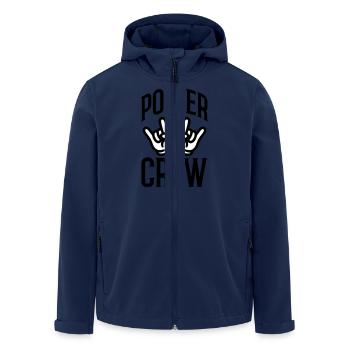 Polter Crew Polterabend - Recycelte Männer Softshell-Jacke von Stanley/Stella - Navy - Vorne - AI Model Male 185 light (185cm)
