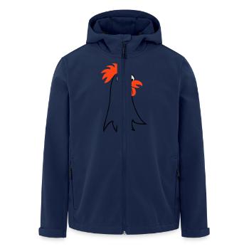 poule / hen (de la tête, 3c) - Veste softshell homme en polyester recyclé Stanley/Stella - marine - Devant - AI Model Male 185 light (185cm)