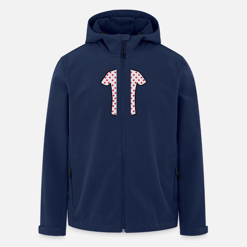 Rot gepunktetes Trikot - Recycelte Männer Softshell-Jacke von Stanley/Stella - Navy