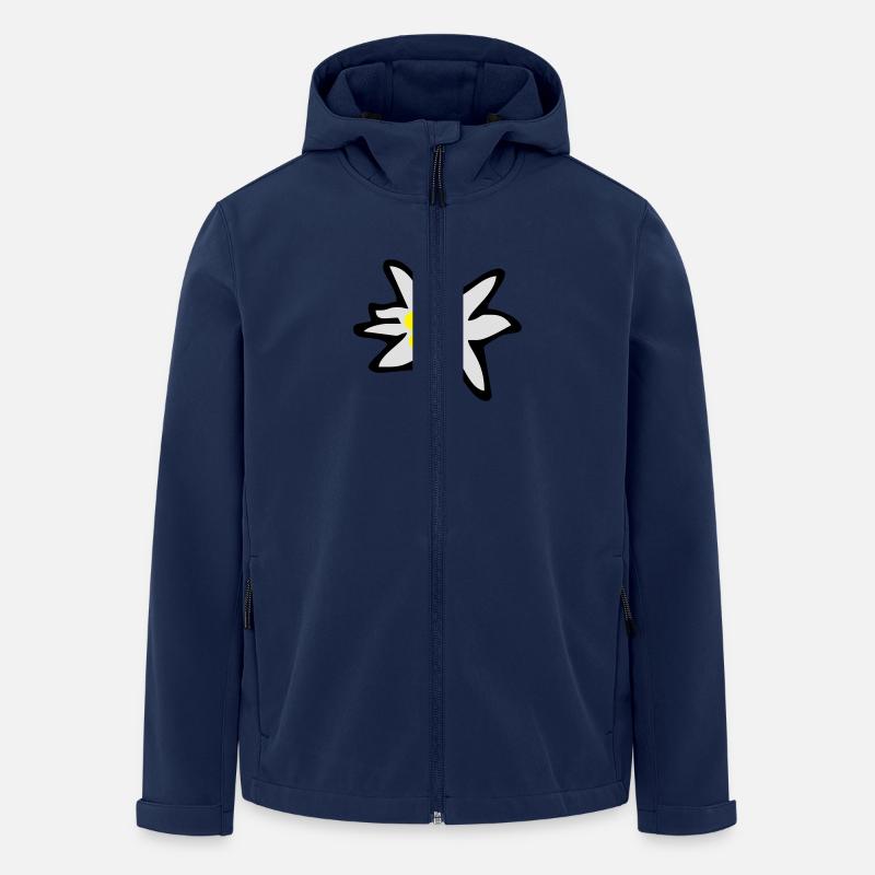 Edelweiss - Recycelte Männer Softshell-Jacke von Stanley/Stella - Navy