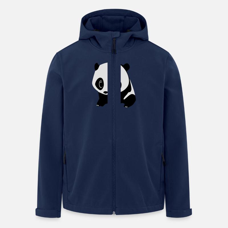 panda baby - Recycelte Männer Softshell-Jacke von Stanley/Stella - Navy