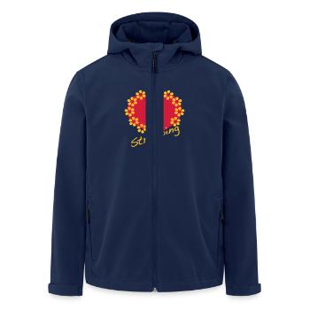 i love straubing - Recycelte Männer Softshell-Jacke von Stanley/Stella - Navy - Vorne - AI Model Male 185 light (185cm)