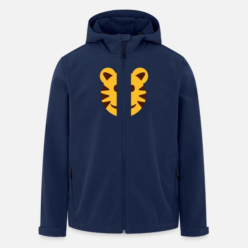 Tiger - Recycelte Männer Softshell-Jacke von Stanley/Stella - Navy