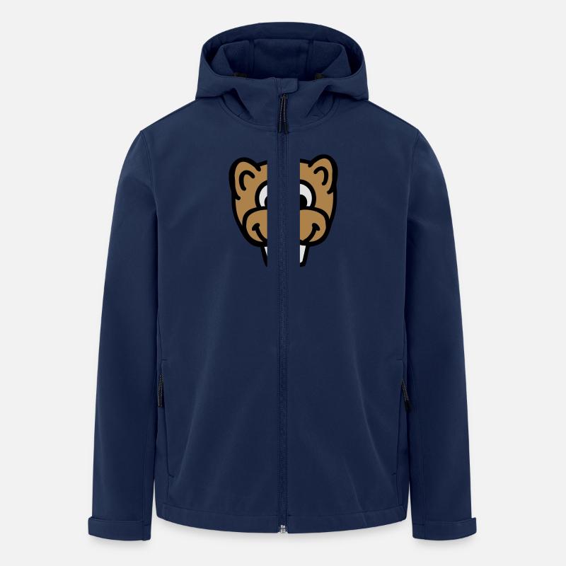 Biber - Recycelte Männer Softshell-Jacke von Stanley/Stella - Navy